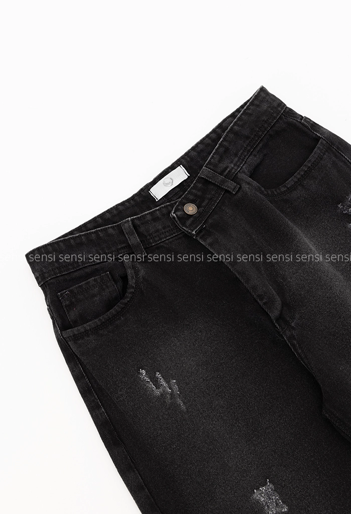 شلوار جین نیم بگ کد1005173